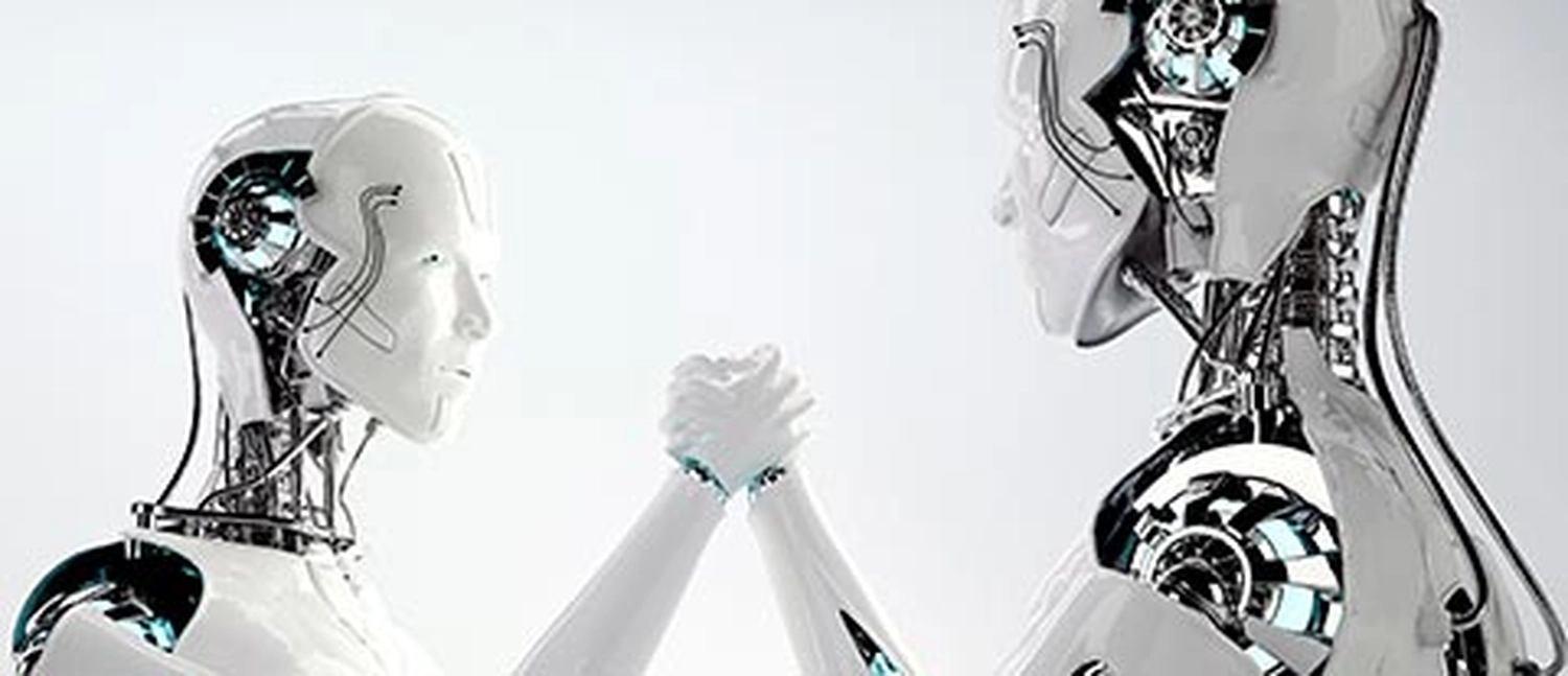 L.E:A.Tec - LED Technik - Roboter halten sich an den Händen